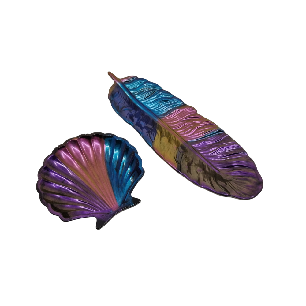 Feather  Tray & Clam Dish Set 3 colours