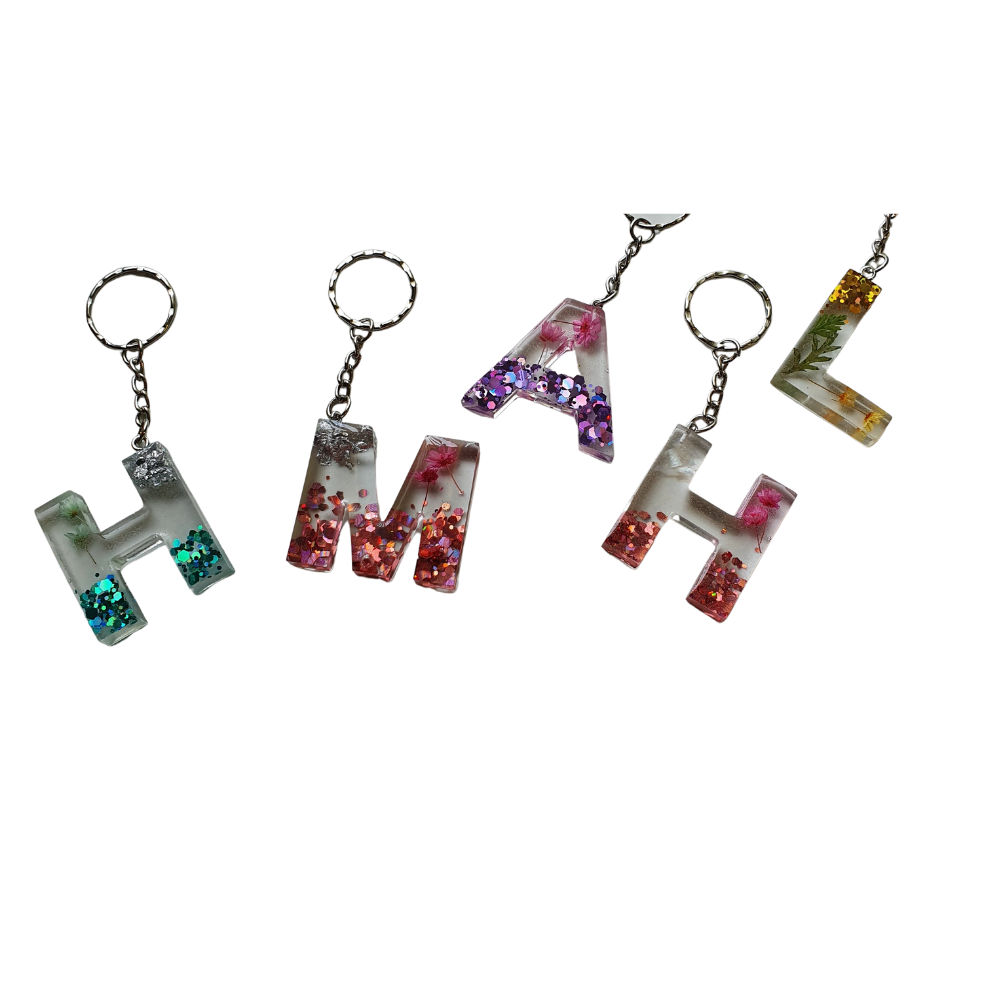 Key Chains Resin Glitter